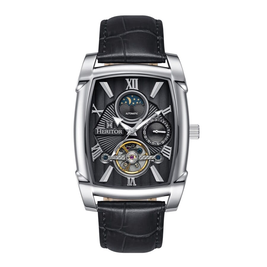 Heritor Valentin Automatic Black Dial Men's Watch HERHS4401