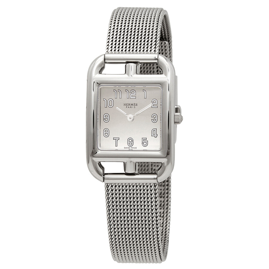 Hermes Cape Cod Quartz Silver Dial Ladies Watch 045766WW00