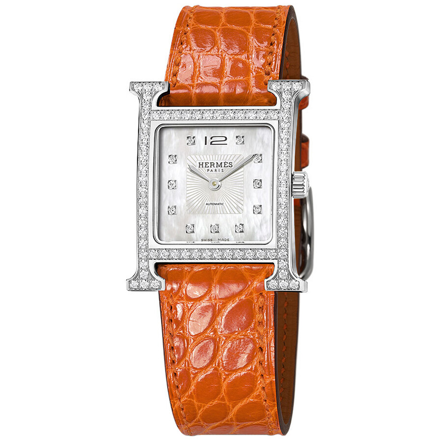 Hermes H Hour Automatic Diamond Ladies Watch W039920ww00 Watches