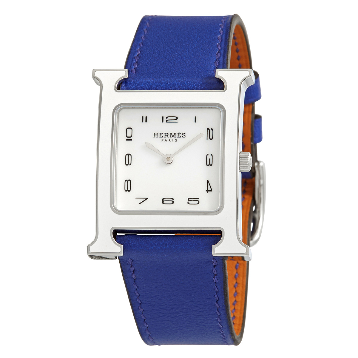 Hermes H Hour Quartz White Dial Ladies Medium Watch 044854WW00