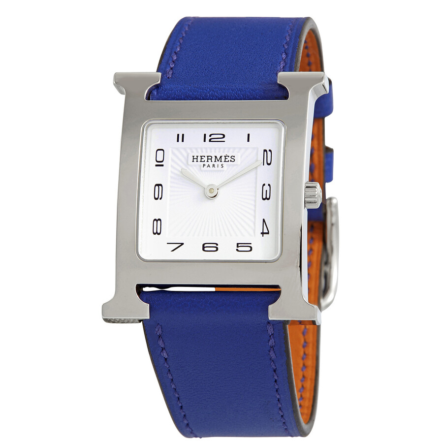 hermes white watch