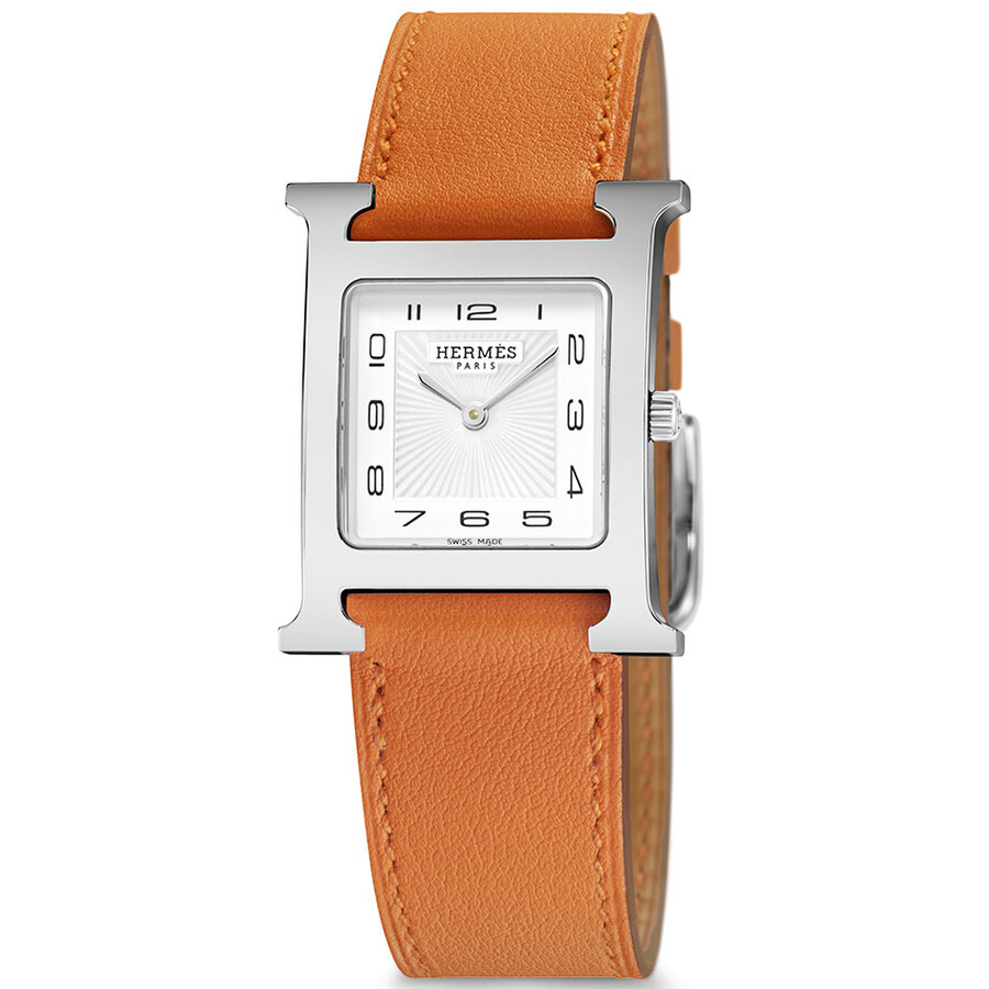 Hermes H Hour Quartz White Dial Ladies Watch W036794WW00 Watches