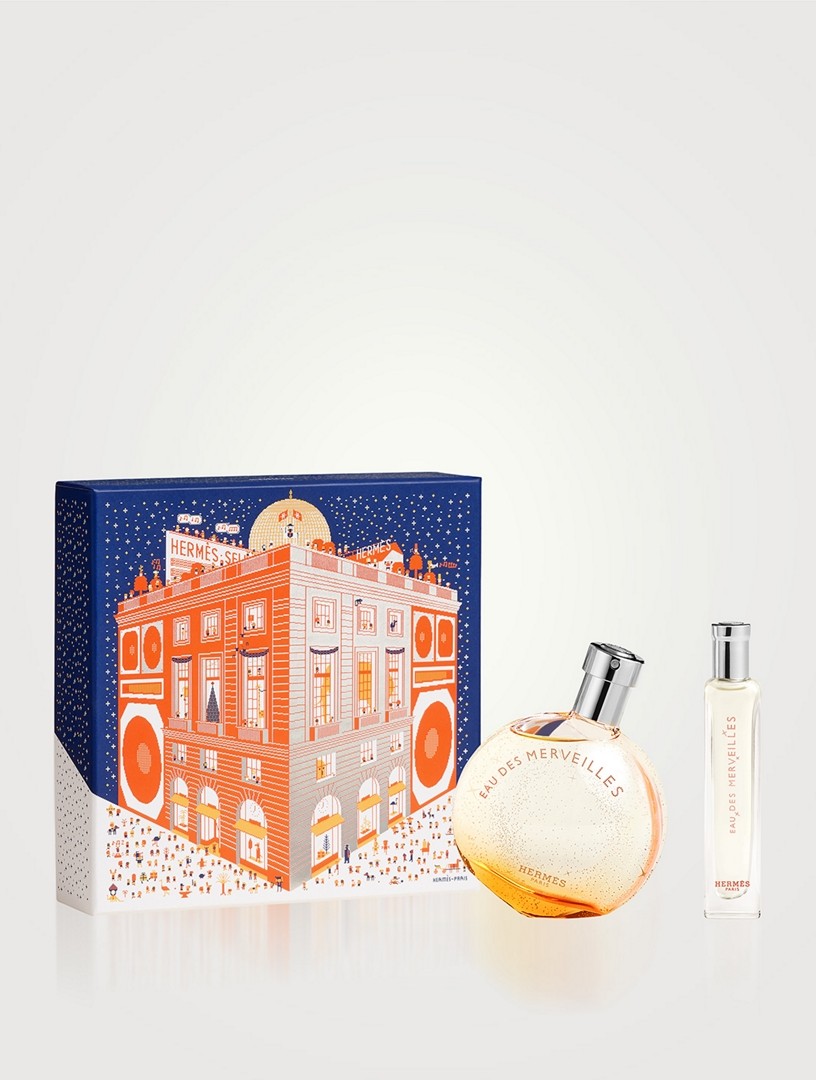 Hermes Ladies Eau des Merveilles Gift Set Fragrances 3346130022879