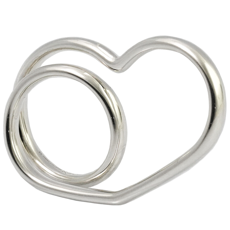 【手元にアクセントを】HERMES Vertige Heart Ring Vertige coeur silver ring Hermès Silver size 51 MM in Silver