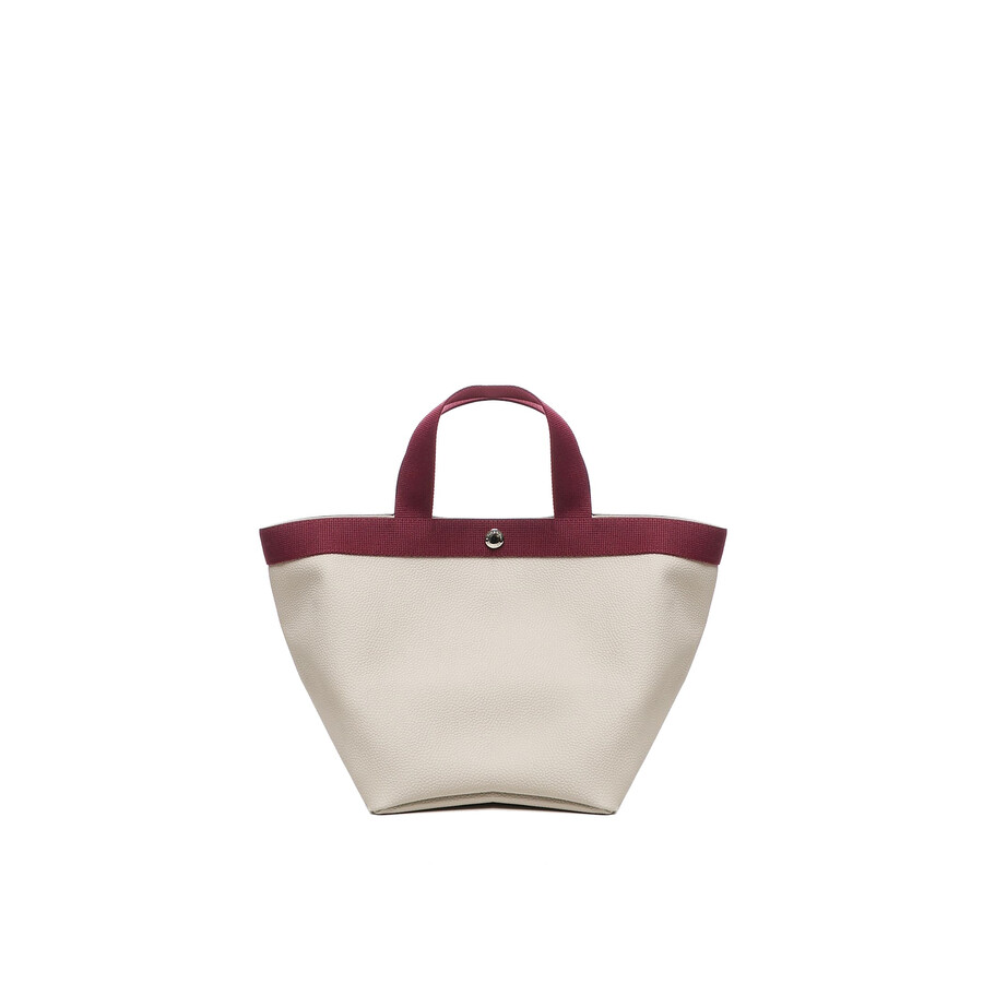 Herve Chapelier 707gp Medium Tote Bag In White