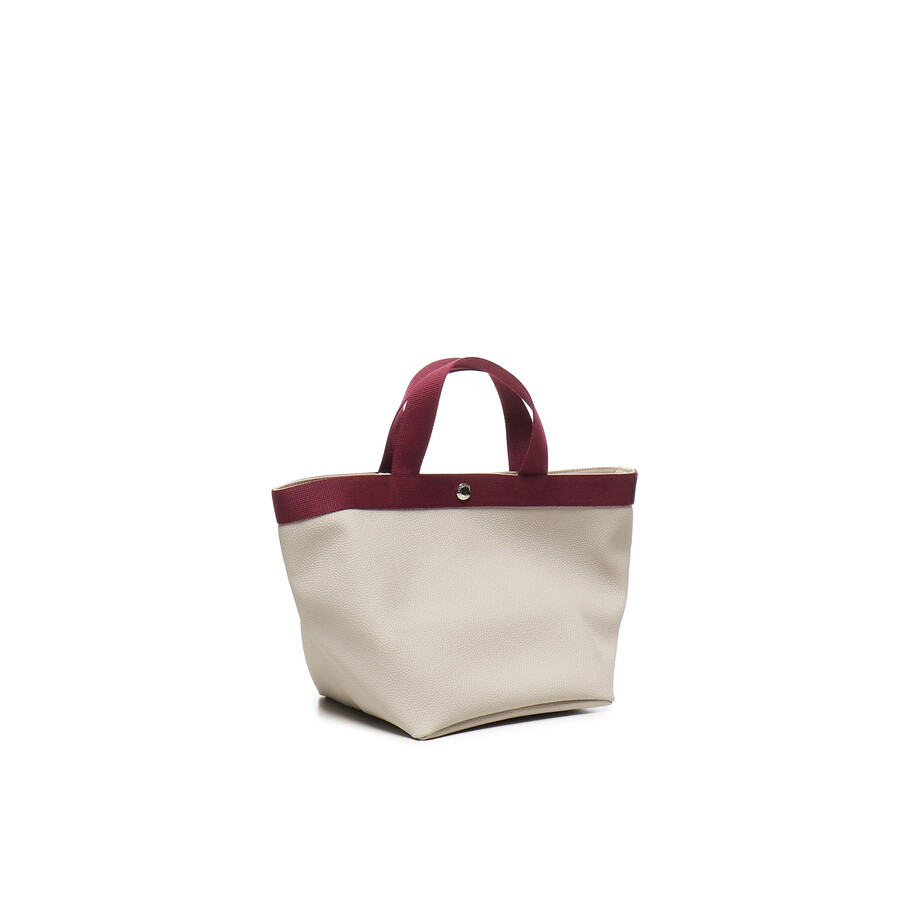 Herve Chapelier 707gp Medium Tote Bag In White