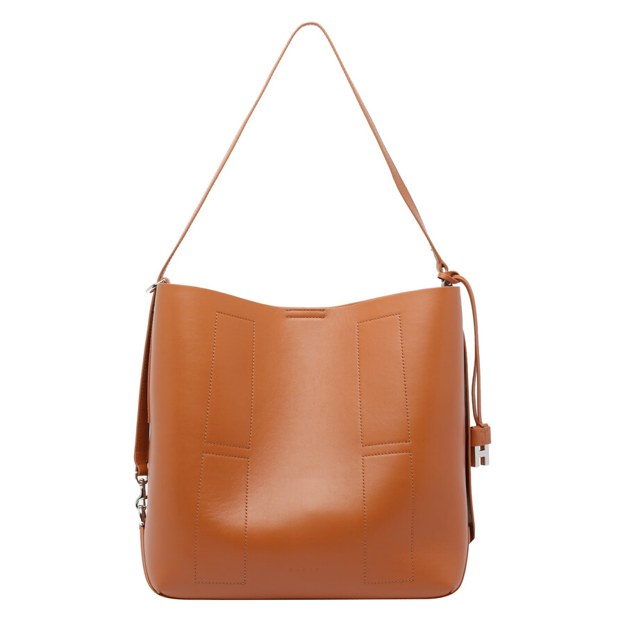 Hogan Hobo Hocket Media Tote Bag In Brown