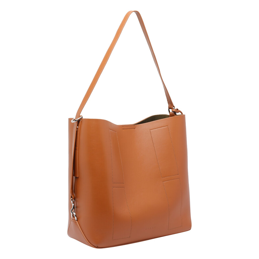 Hogan Hobo Hocket Media Tote Bag In Brown
