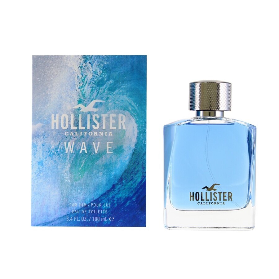 Hollister Men's Wave EDT Spray 3.4 oz Fragrances 847666038424