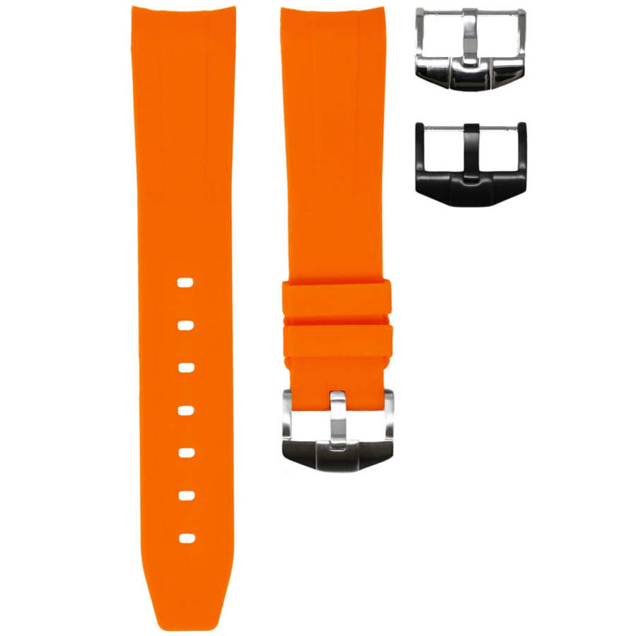 B:TOGETHER ストラップ52inch & TAB ORANGE Orange Strap for Rolex Submariner Date Tang Buckle