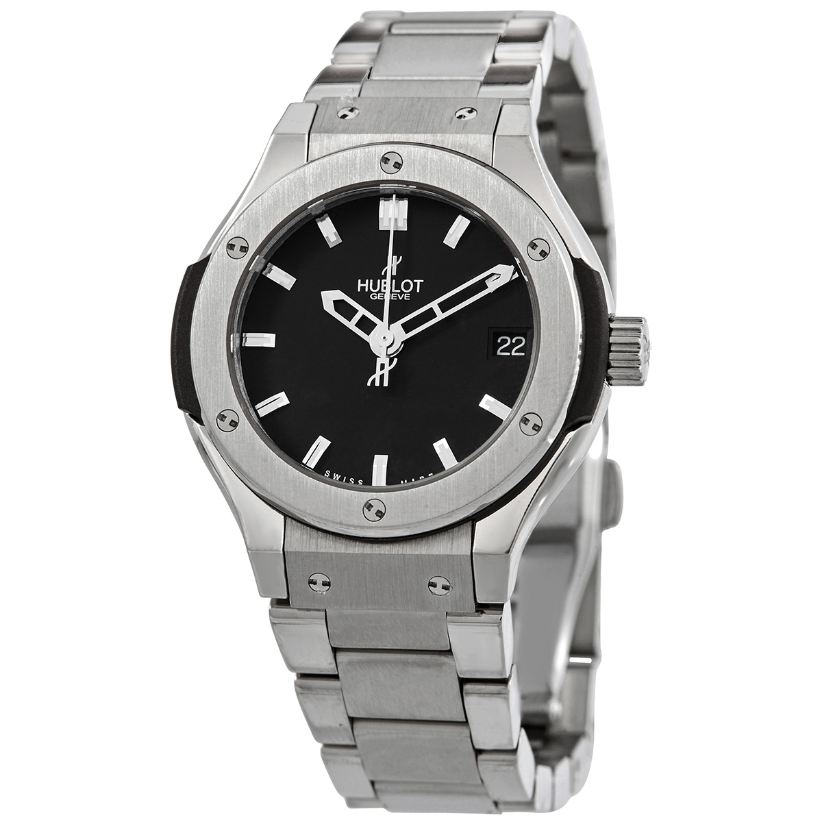 Hublot Classic Fusion Automatic Black Dial Ladies Watch 581.NX.1170.NX