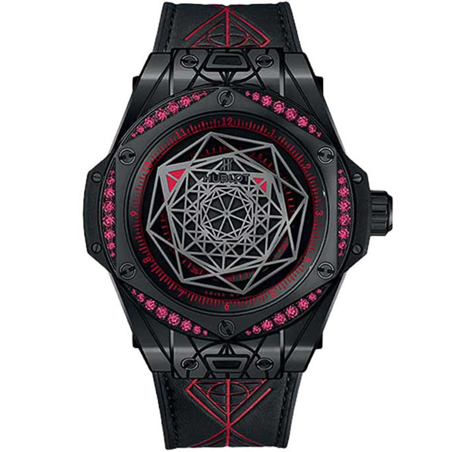 Big Bang 39 Sang Bleu Red Automatic Black Dial Men's Watch