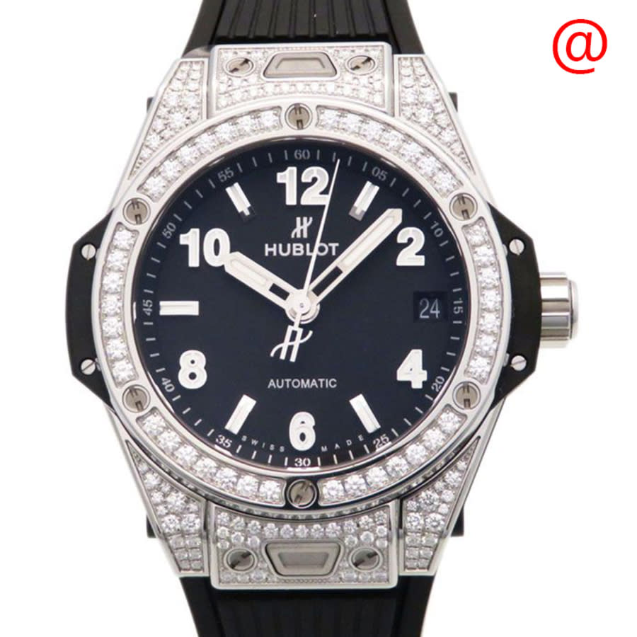 Big Bang Automatic Diamond Black Dial Unisex Watch
