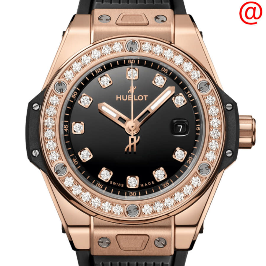 Hublot Big Bang One Click King Automatic Diamond Black Dial Unisex Watch 485.OX.1280.RX.1204