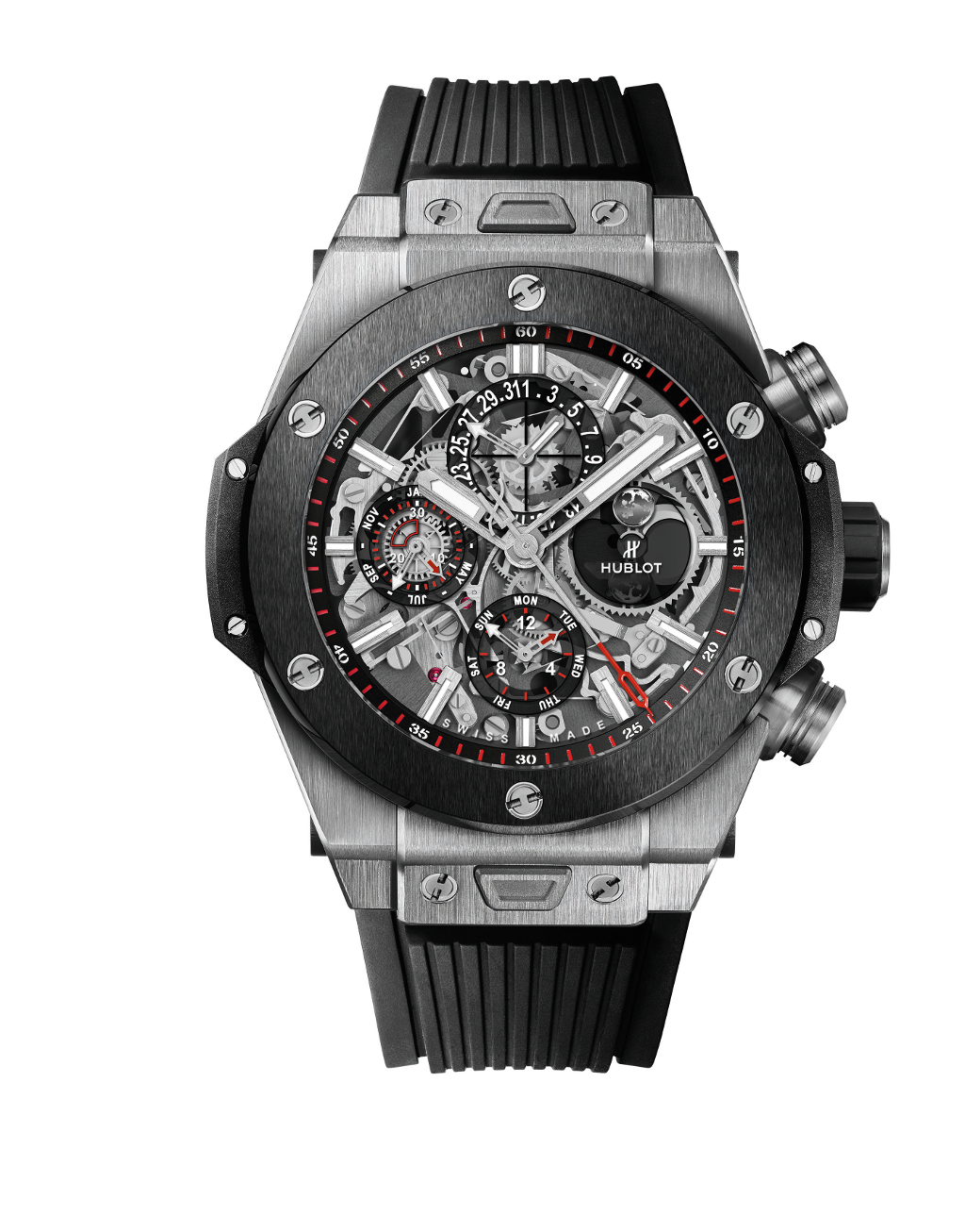 Big Bang Perpetual Calendar Skeleton Dial Automatic Men's Watch