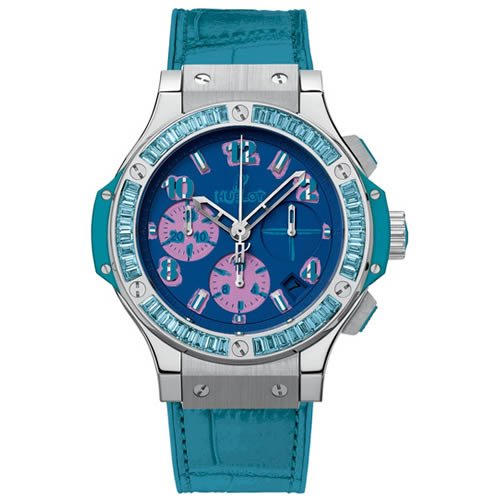 Big Bang Pop Art Jeweled Dial Blue Automatic Unisex Watch