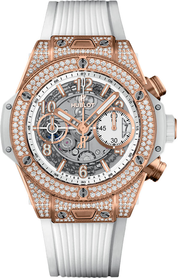 Hublot Big Bang Unico Chronograph Automatic Men's Diamonds Watch 441.oe.2010.rw.1704