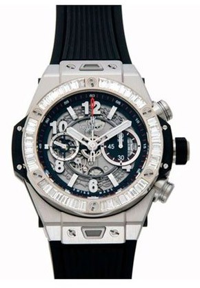 Big Bang Unico Diamond Titanium Automatic Skeletal Dial Men's Watch