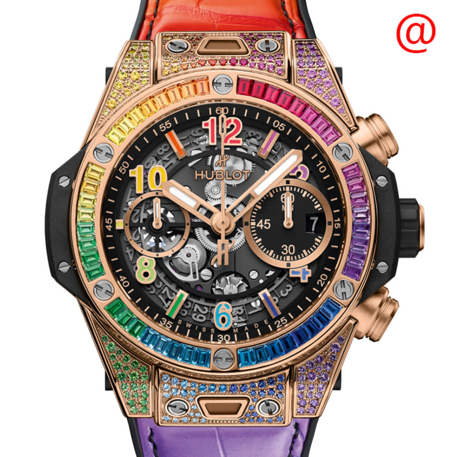 Hublot Big Bang Unico King Gold Rainbow Chronograph Automatic Men's Watch 441.OX.1118.LR.0999