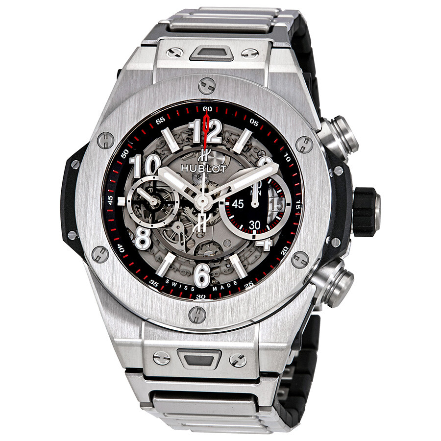 Hublot Big Bang Unico Mat Black Skeleton Dial Chronograph Men's Watch