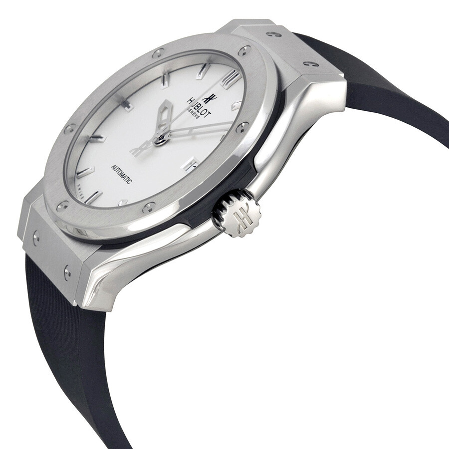 Hublot Classic Fusion Automatic White Dial Rubber Strap Men Watch 542.NX.2610.RX Classic