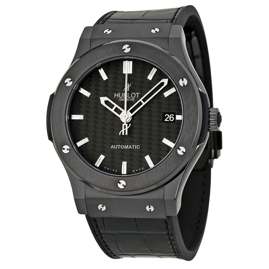 Hublot Classic Fusion Black Dial Alligator Leather Men's Watch 511.CM.1770.LR