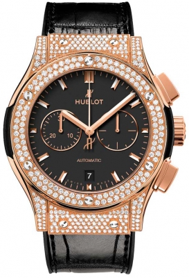 Classic Fusion Black Dial Automatic Men's Diamond Watch