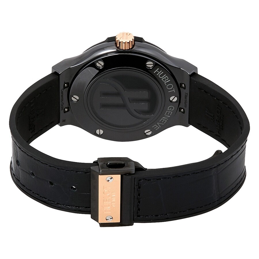 Hublot Classic Fusion Black Dial Black Leather Strap Unisex Watch 561