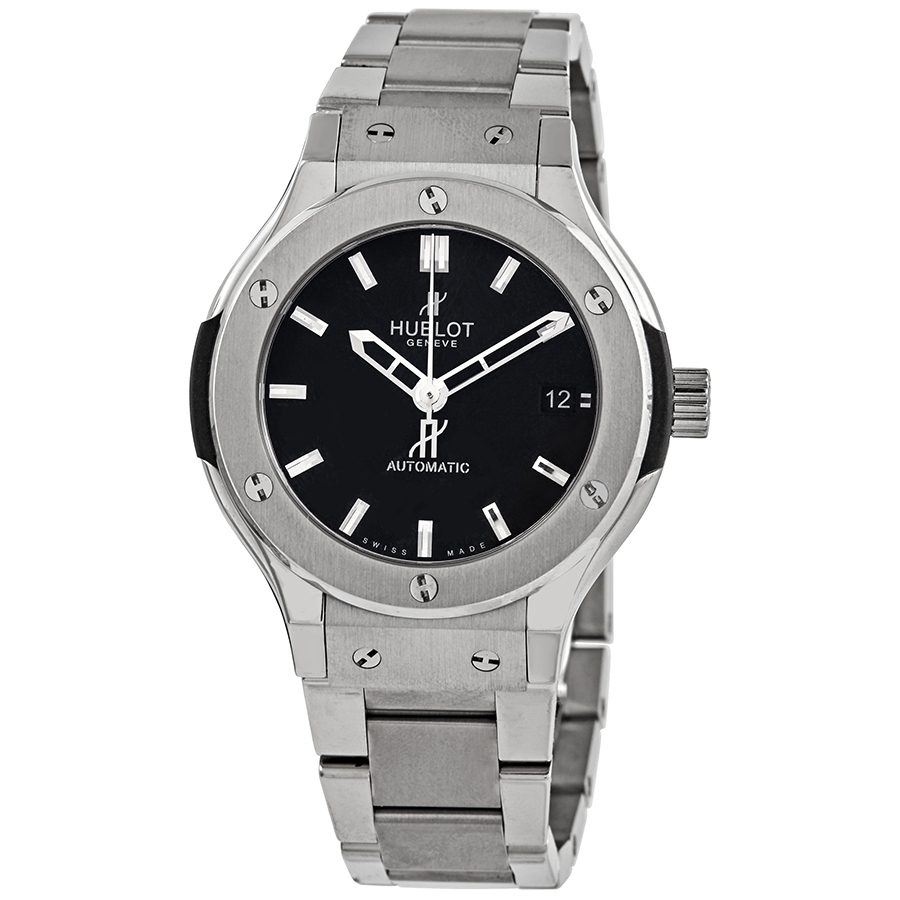 Hublot Classic Fusion Black Dial Titanium Automatic Men's Watch 565NX1170NX