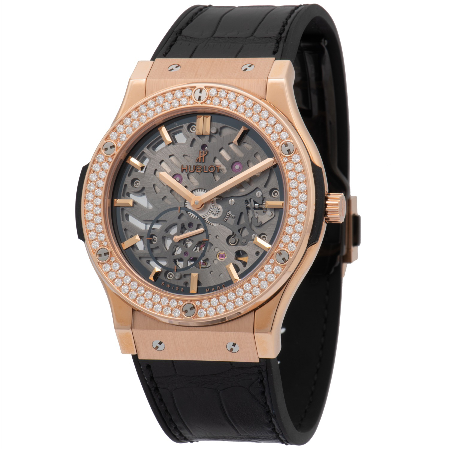 Classic Fusion Classico Ultra Thin Skeleton Dial Hand Wind Men's Watch