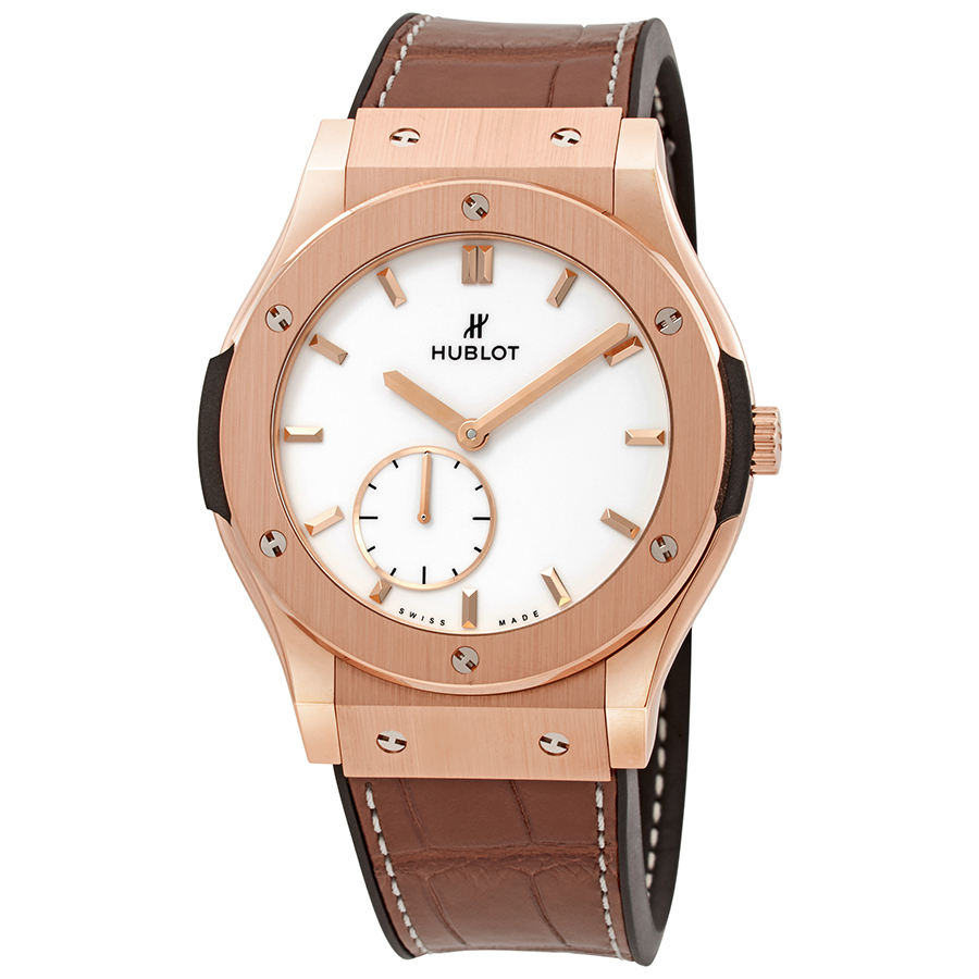Hublot Classic Fusion Classico Ultra Thin18k Rose Gold Hand Wound 42mm Men's Watch 545.OX.2210.LR