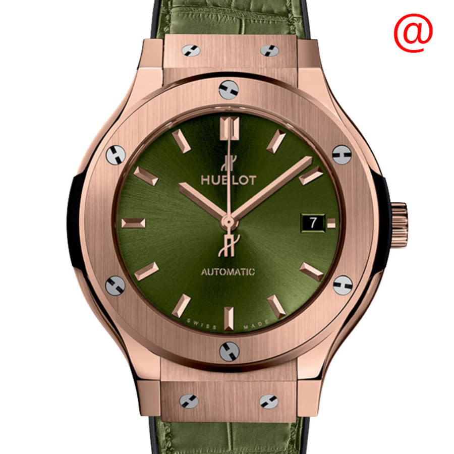 Hublot Classic Fusion Midsize Automatic Green Dial Watch 565.ox.8980.lr