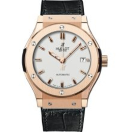 Classic Fusion Opalin Dial Automatic Black Alligator Rubber Watch