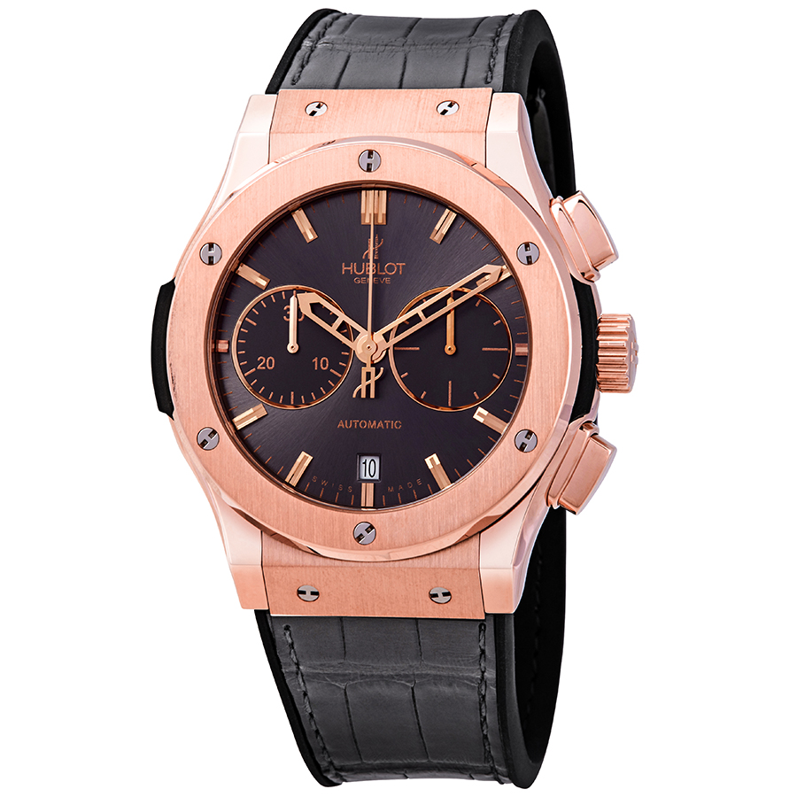 Hublot Classic Fusion Racing Grey Dial Automatic Men's Chronograph 18K King Gold Watch 521.OX.7080.LR