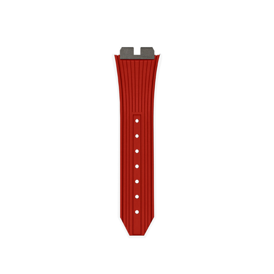 Hublot Red Rubber Strap (White Lined) BR465.85.80.03.9999 Watch