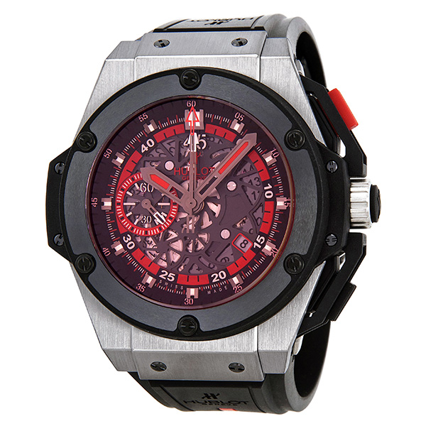 Hublot Uefa Euro Skeleton Black Rubber Men's Watch 716.NM1129.RX.EUR