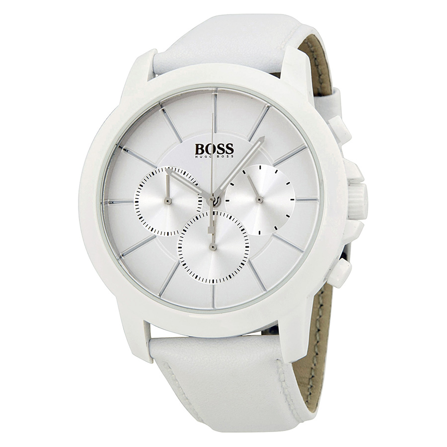 white face hugo boss watch