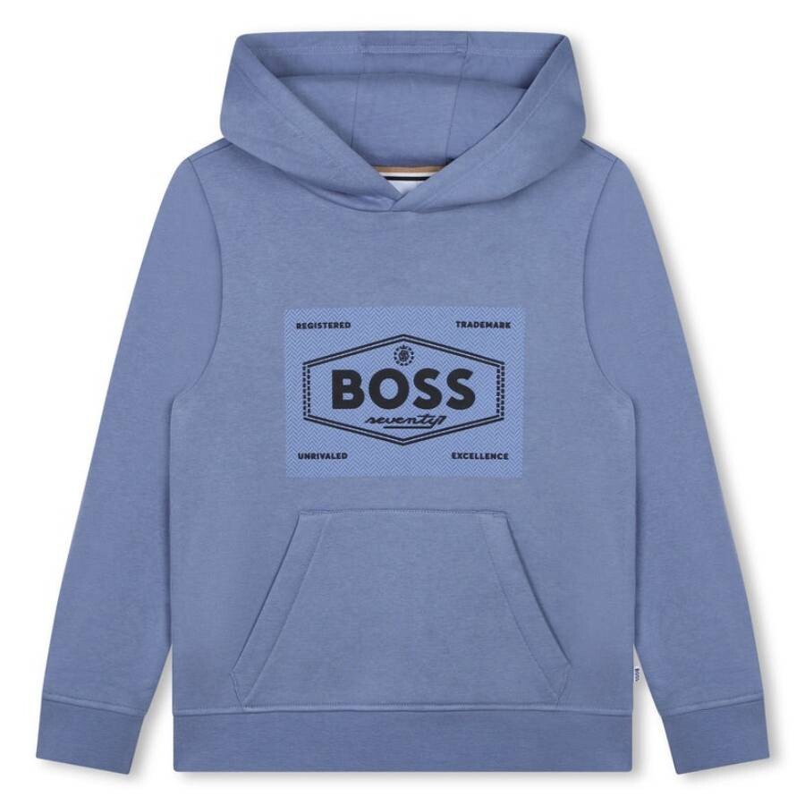 Hugo Boss Felpa Con Cappuccio In Grey