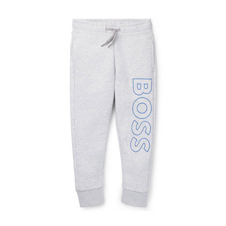 Boys Vertical Logo Print Joggers