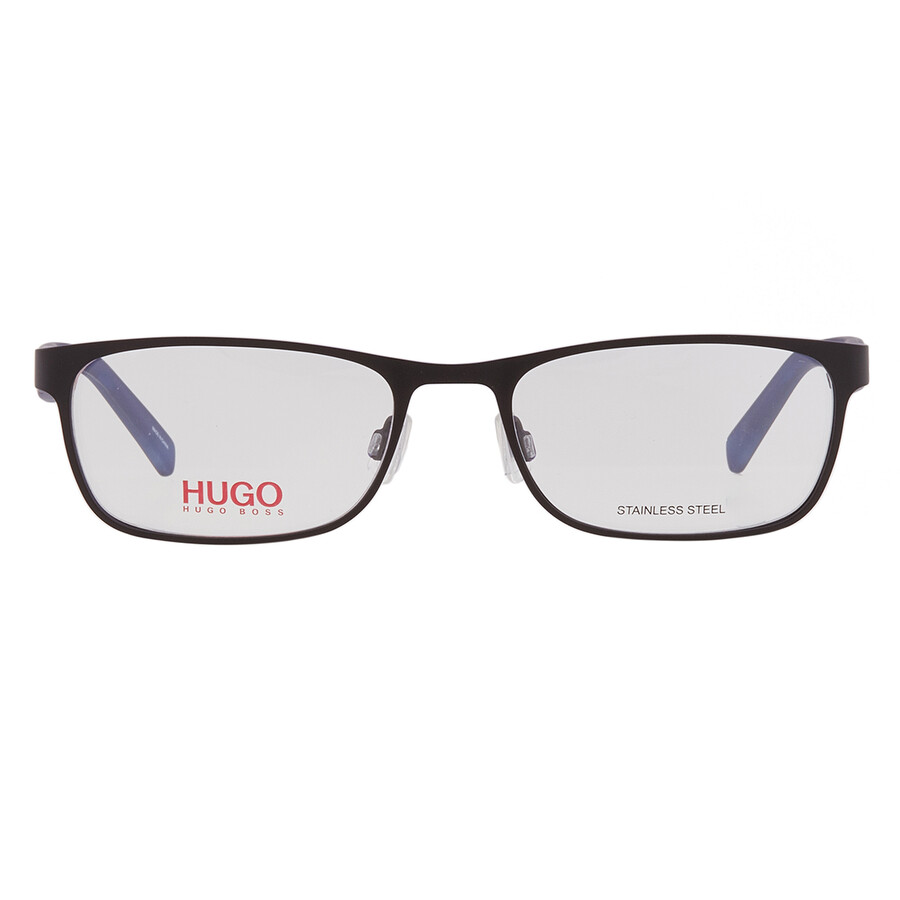 Shop Hugo Boss Demo Rectangular Men's Eyeglasses Hg 0209 00vk 54 In Blue