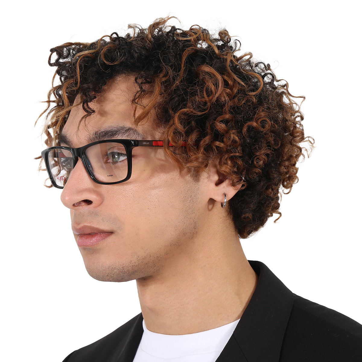 Hugo Boss Demo Rectangular Men's Eyeglasses HG 1140 0807 55 Hugo Boss ...