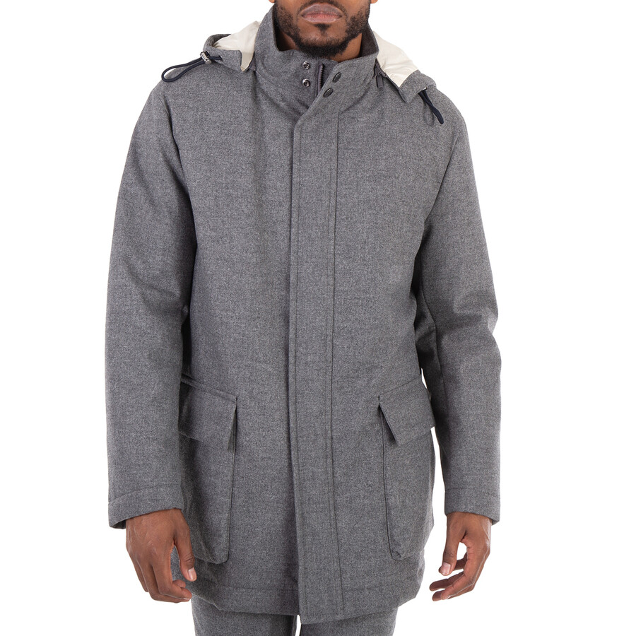 Detachable Hood Long Sleeve Coat