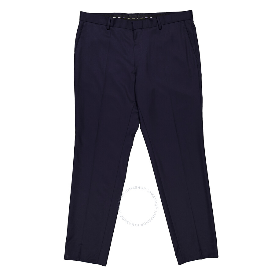 Hugo Boss Genius Slim-fit Trousers In Blue