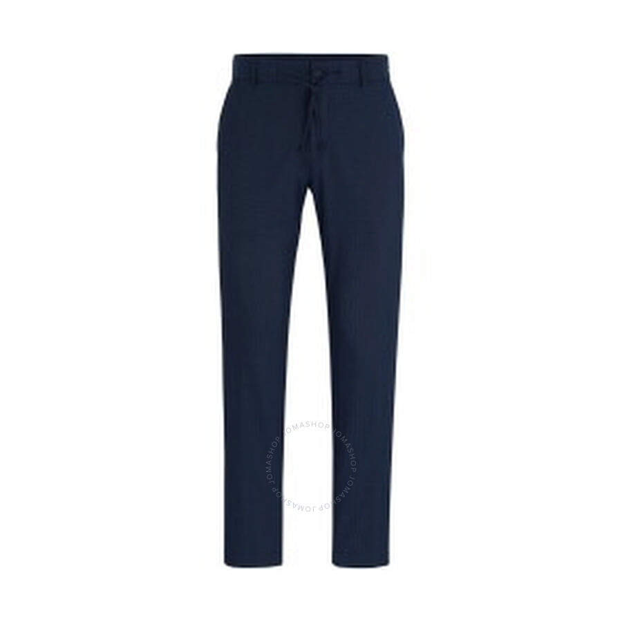 Hugo Boss Genius Slim-fit Trousers In Blue