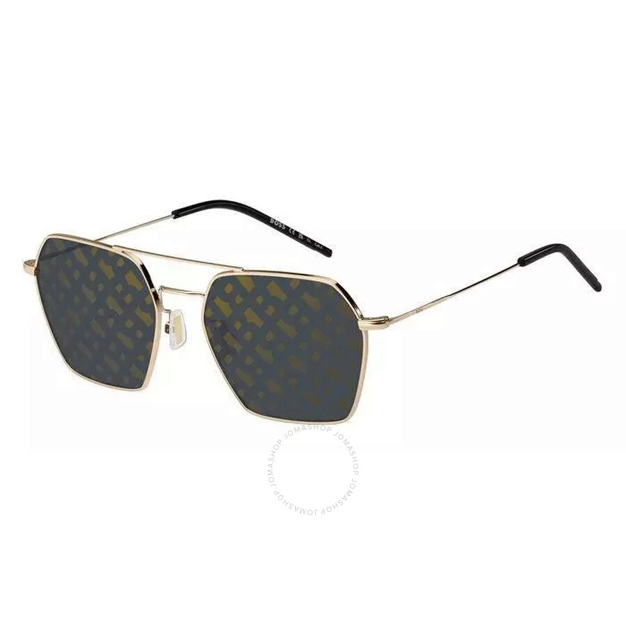 Hugo Boss Gold Decor Navigator Ladies Sunglasses Boss 1533/s 0000/7y 54