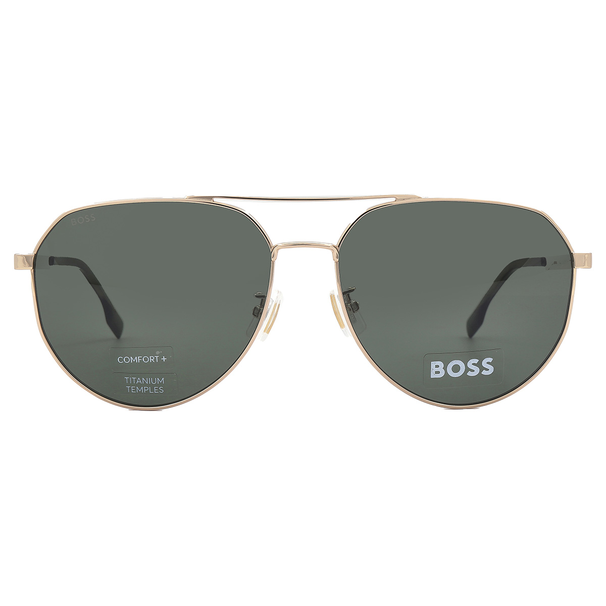 Hugo Boss Green Pilot Men's Sunglasses BOSS 1473/F/SK 0J5G/QT 61