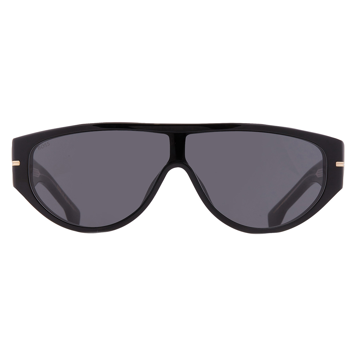 【新品・本物】HUGO BOSS サングラス 1655/S ブラック ケース付き Hugo Boss Grey Shield Men's Sunglasses BOSS 1623/S 0807/IR 99