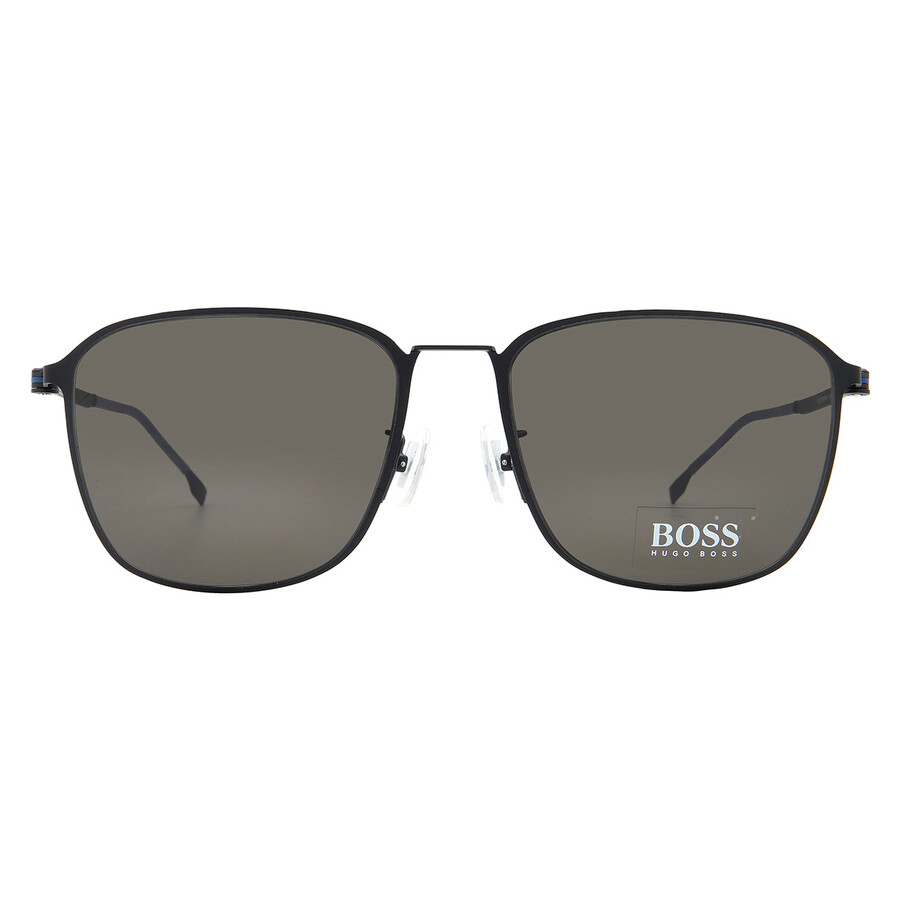 HUGO BOSS HUGO BOSS GREY SQUARE MEN'S SUNGLASSES BOSS 1405/F/SK 0003/IR 59