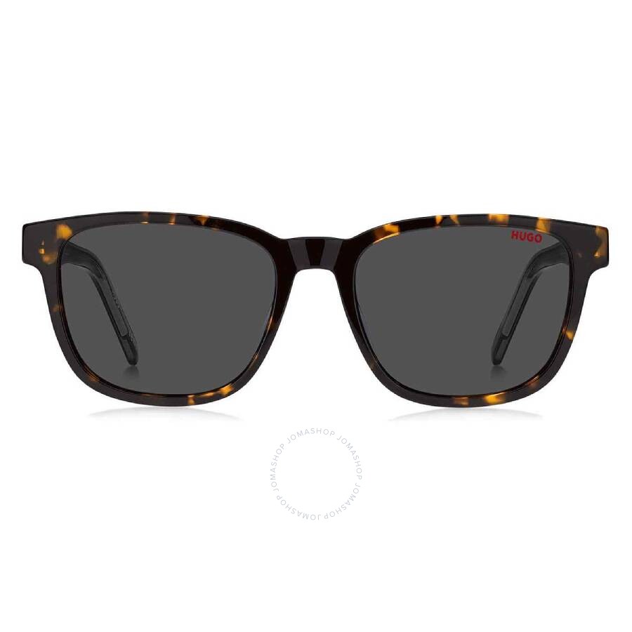 Hugo Boss Grey Square Men's Sunglasses Hg 1243/s 0o63/ir 54 In Red. / Grey
