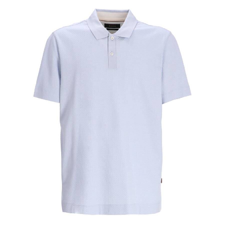 Jacquard Bubble Cotton-Silk Polo Shirt, Size Small
